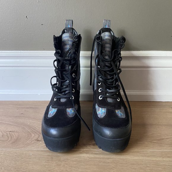 Louis Vuitton Laureate Platform Desert Boot Canvas Blue - Picture 2 of 5